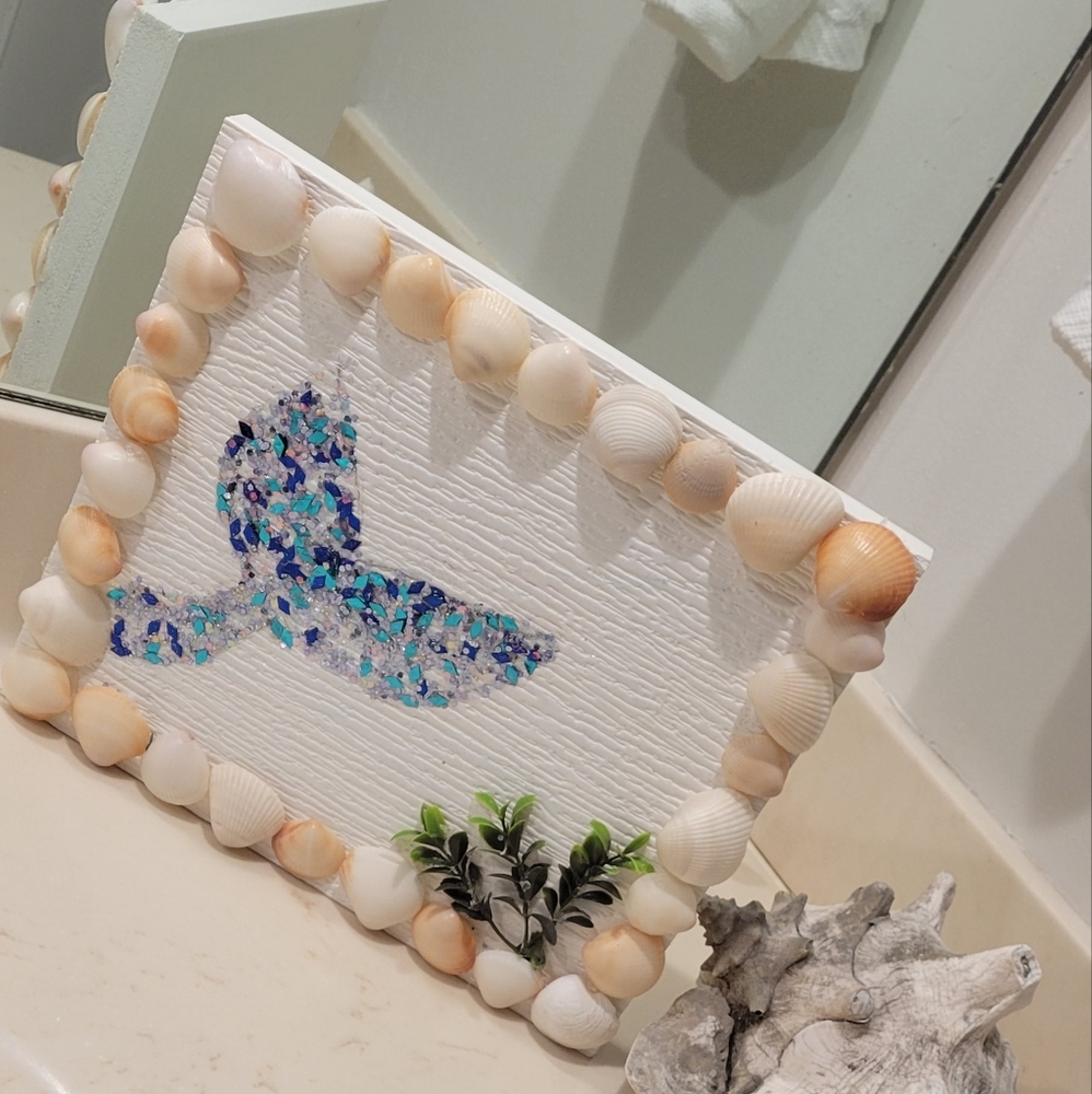 Seashell Mermaid tail home decor